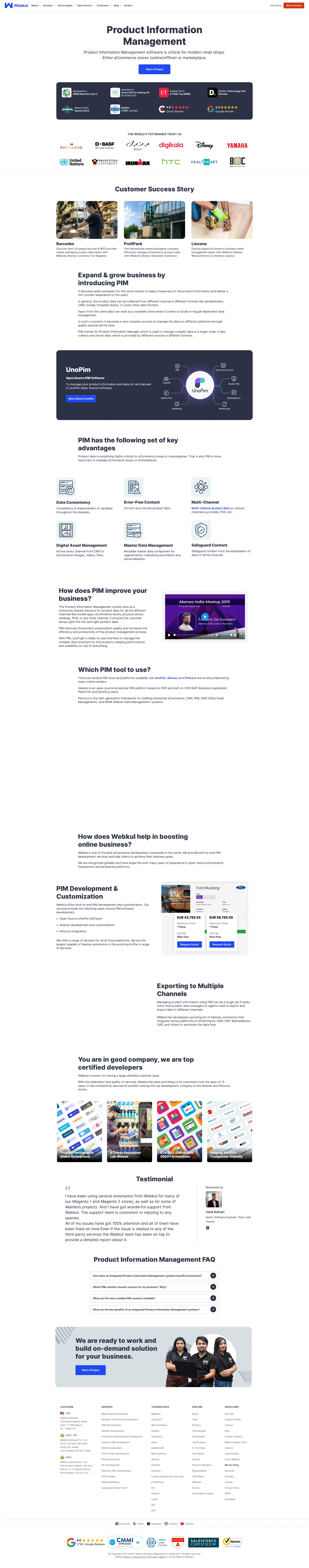 Webkul pricing page screenshot
