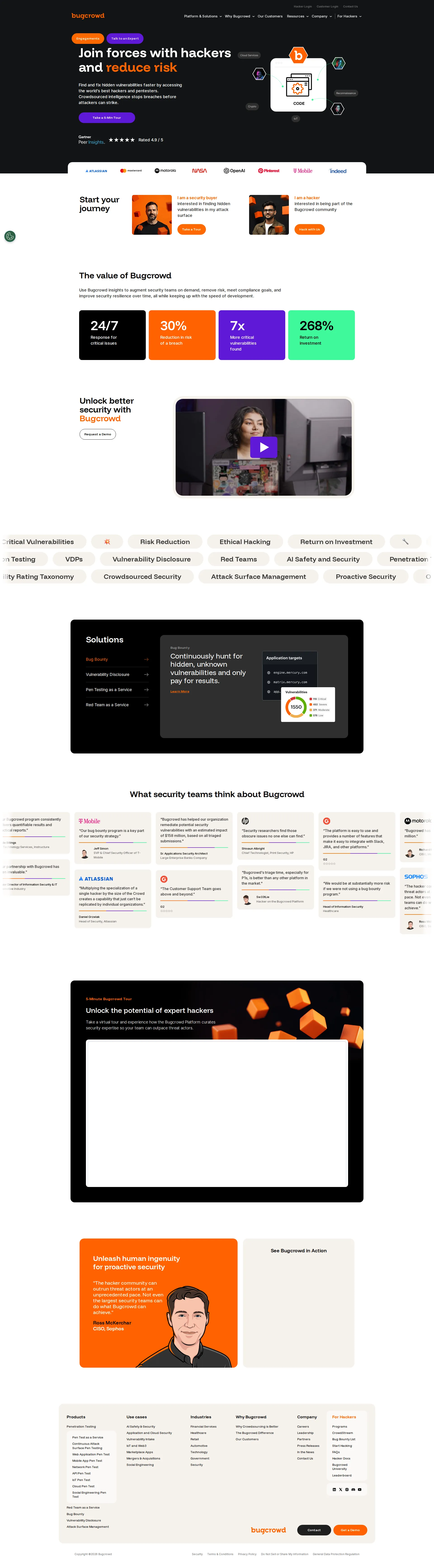 Bugcrowd pricing page screenshot