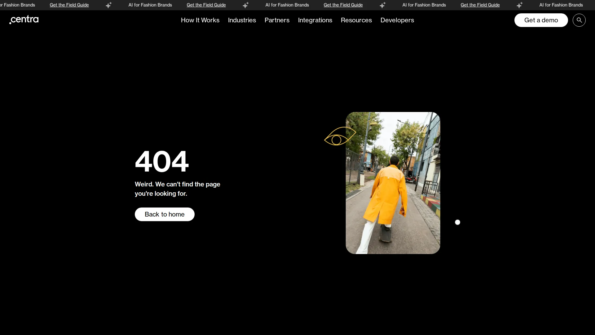 Centra pricing page screenshot