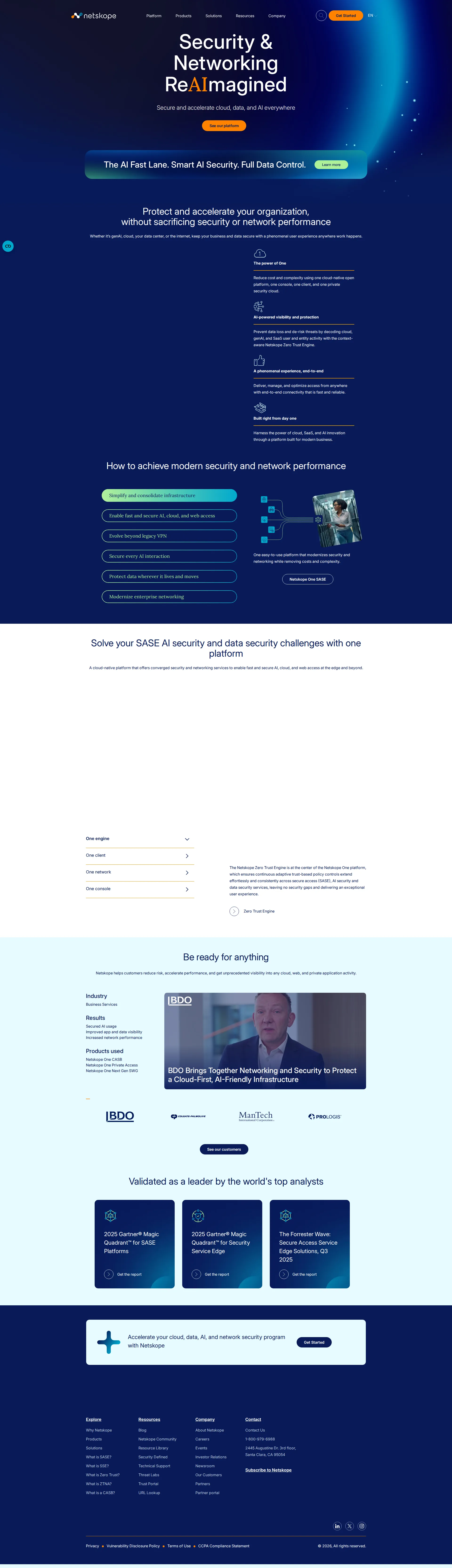Netskope pricing page screenshot