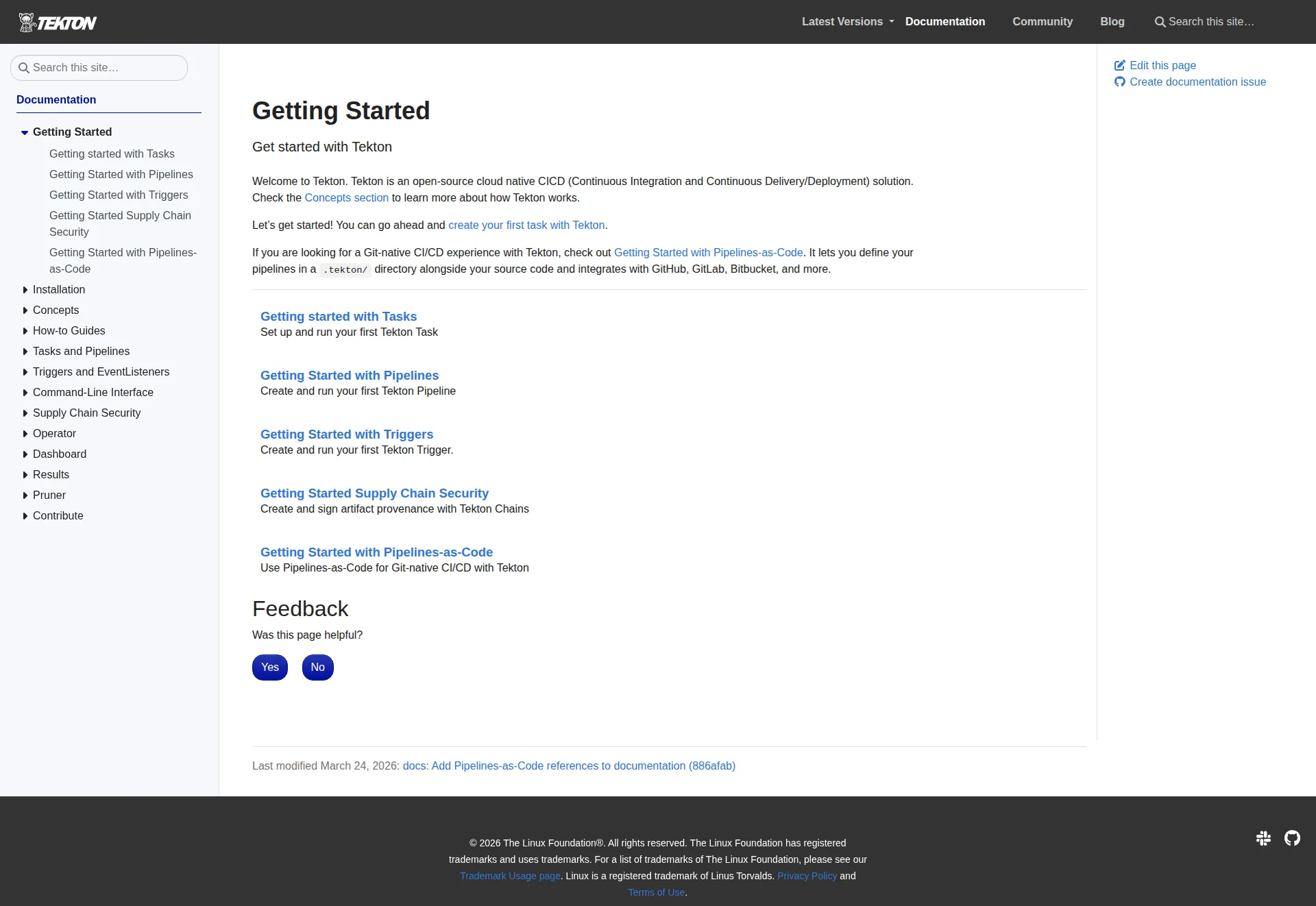 Tekton pricing page screenshot