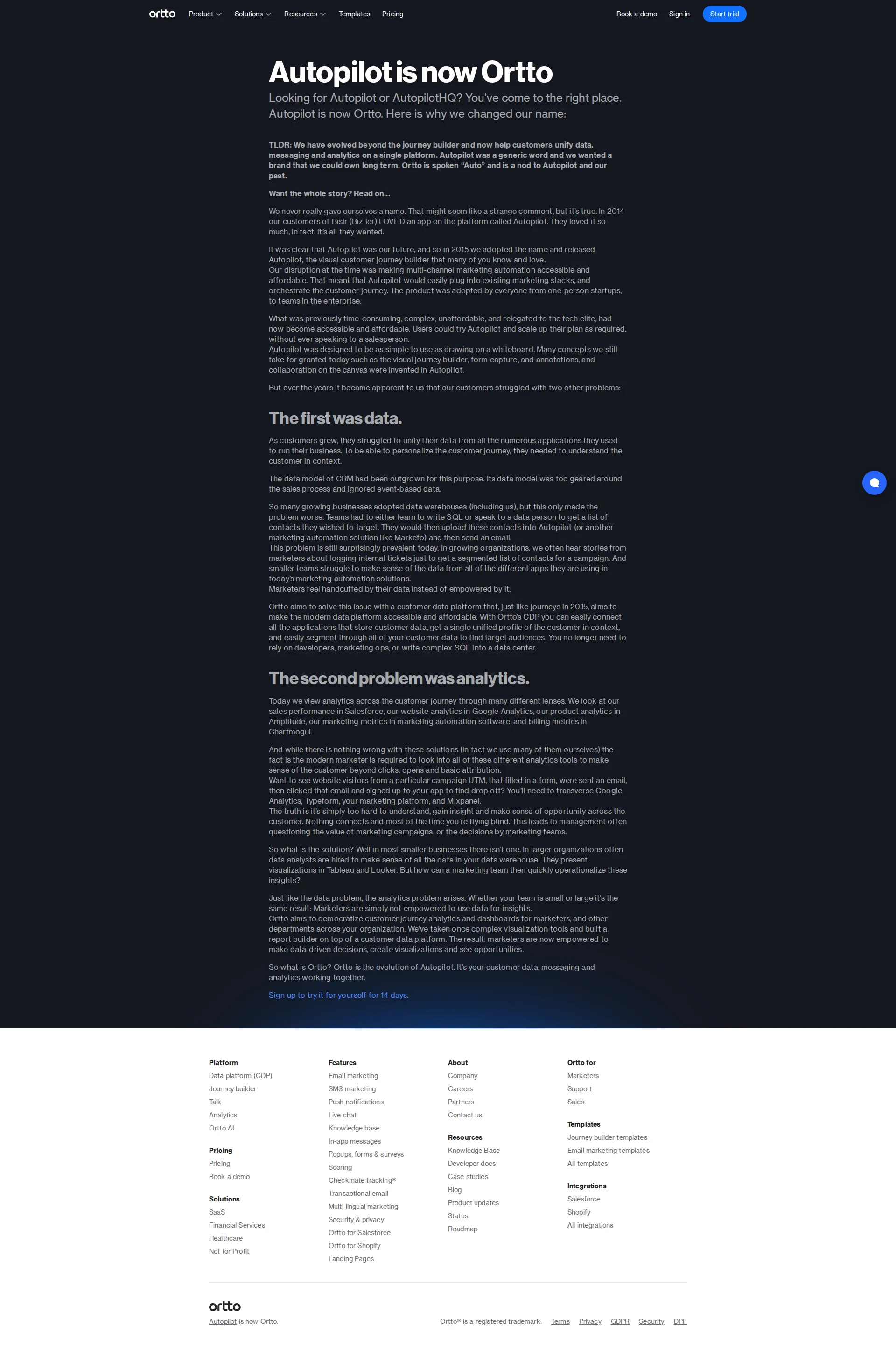 Autopilot Journeys pricing page screenshot
