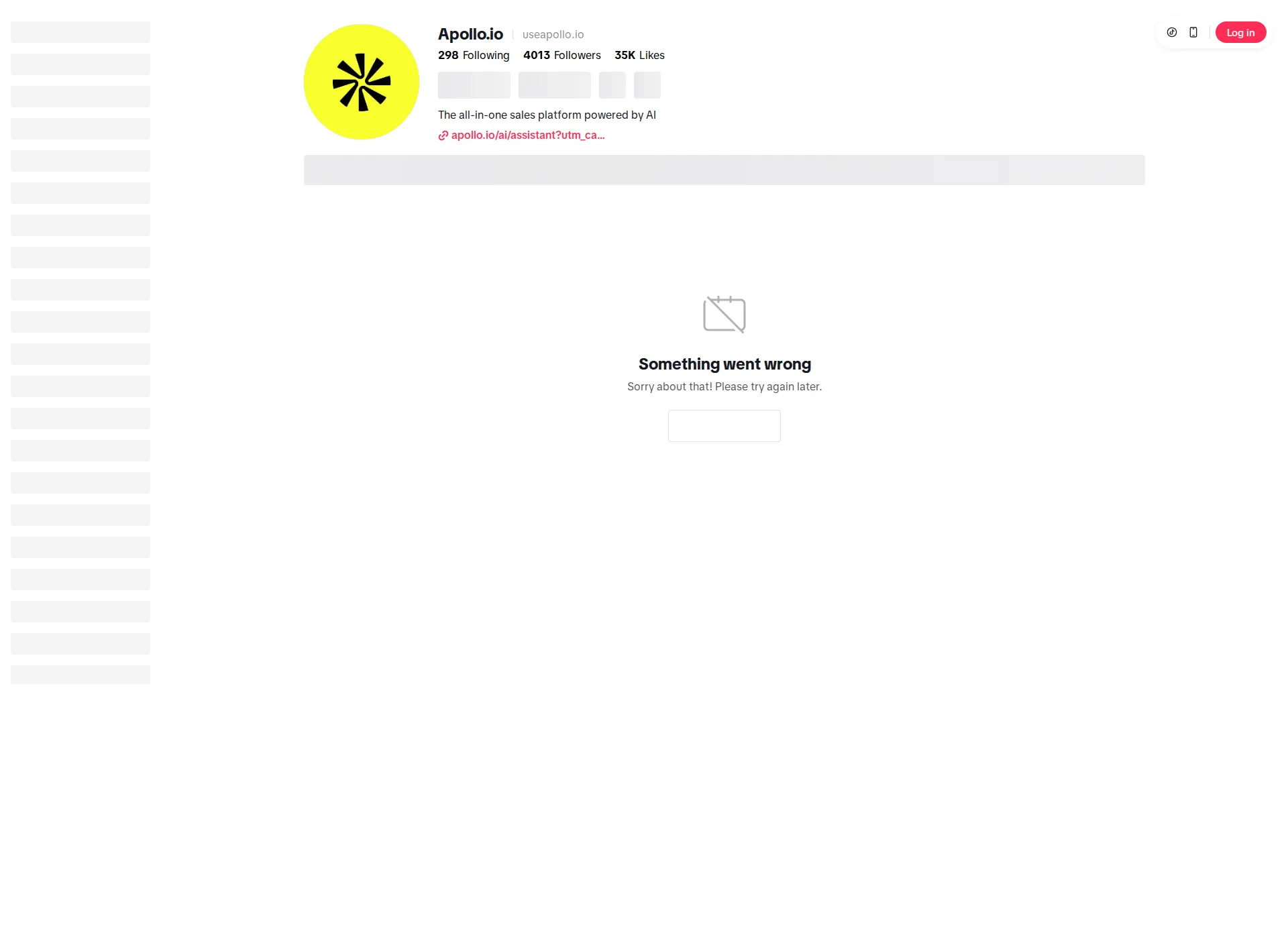 Apollo Sales pricing page screenshot