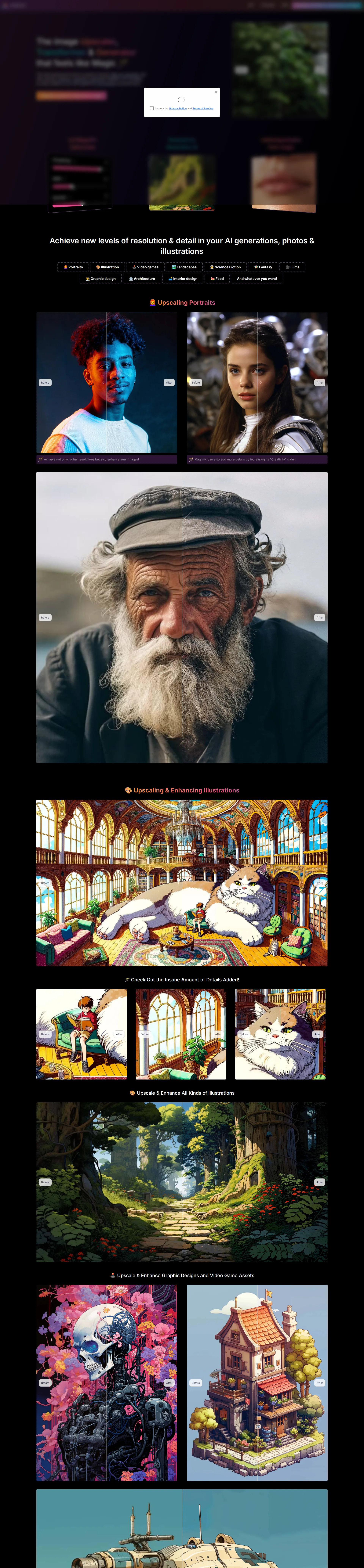 Magnific AI pricing page screenshot