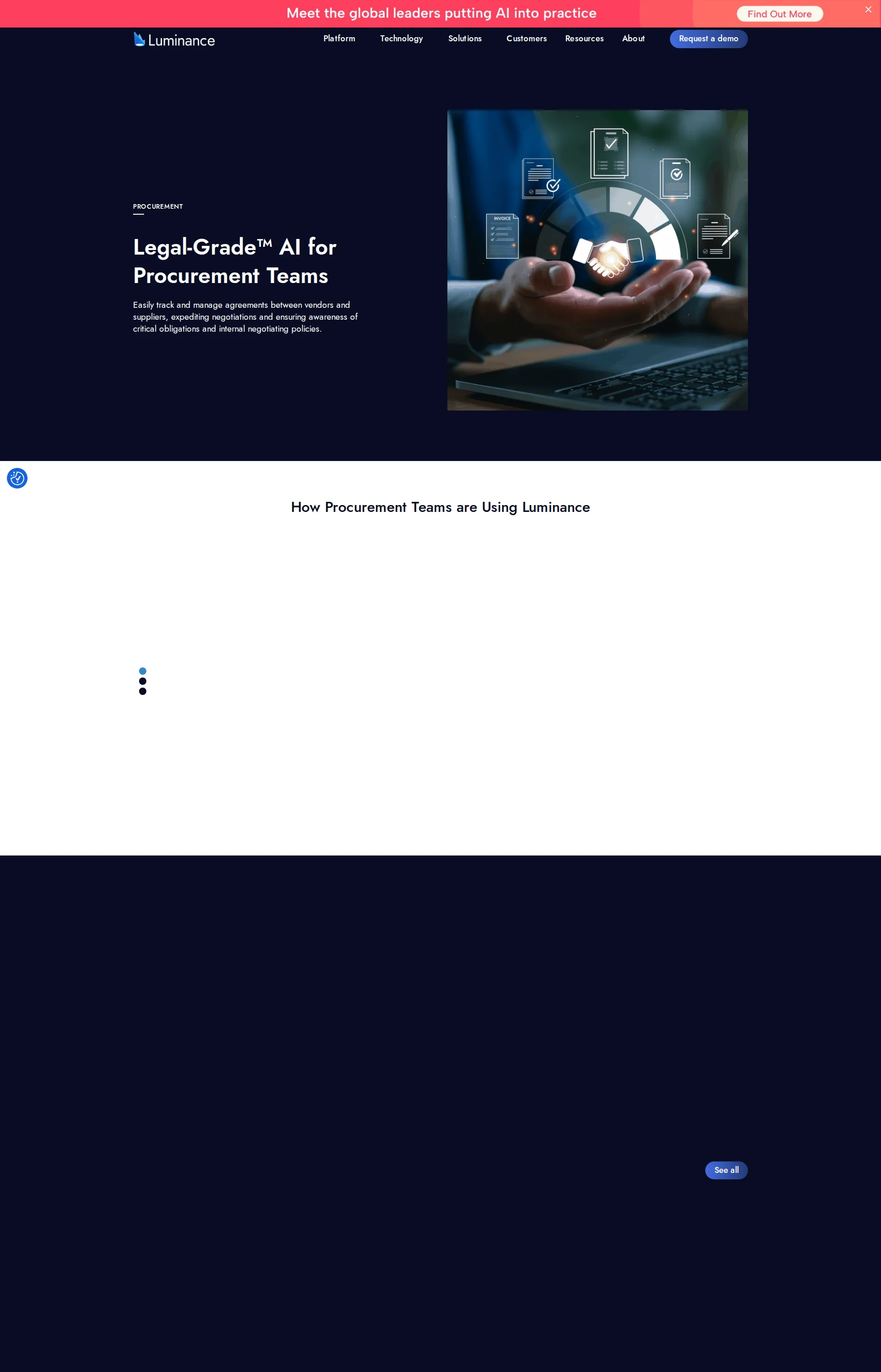 Luminance pricing page screenshot
