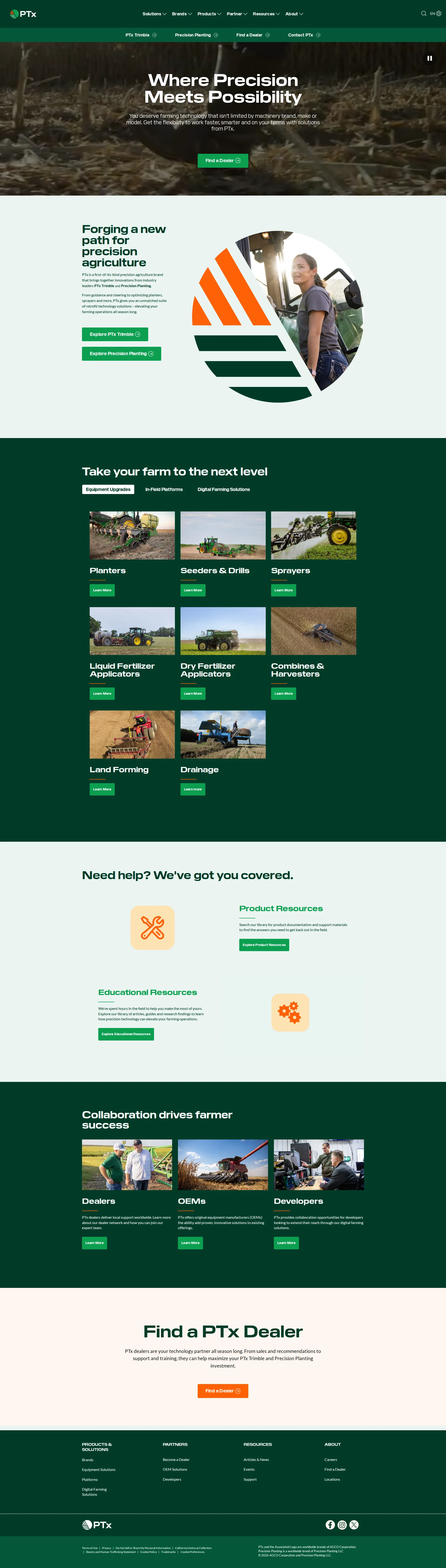 Trimble Agriculture pricing page screenshot