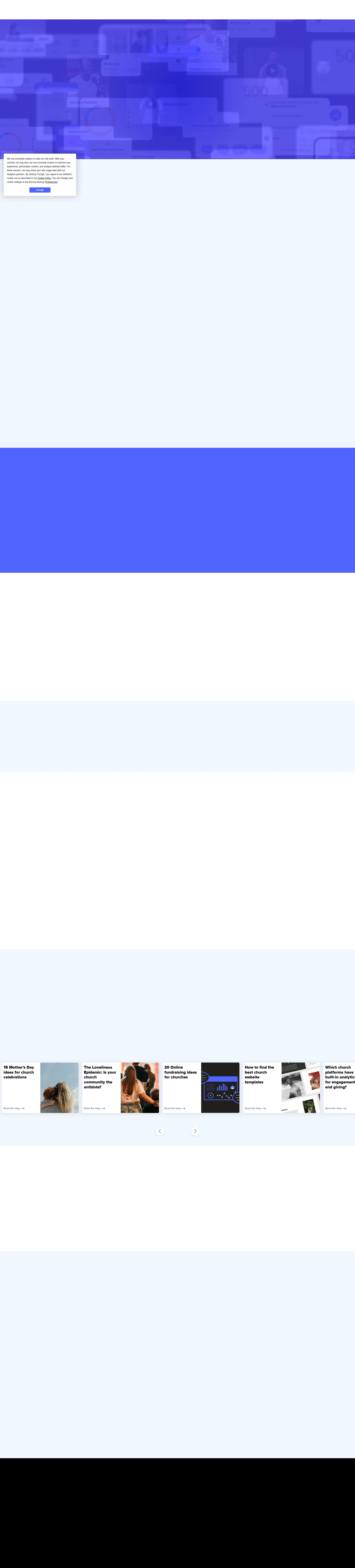 Subsplash pricing page screenshot