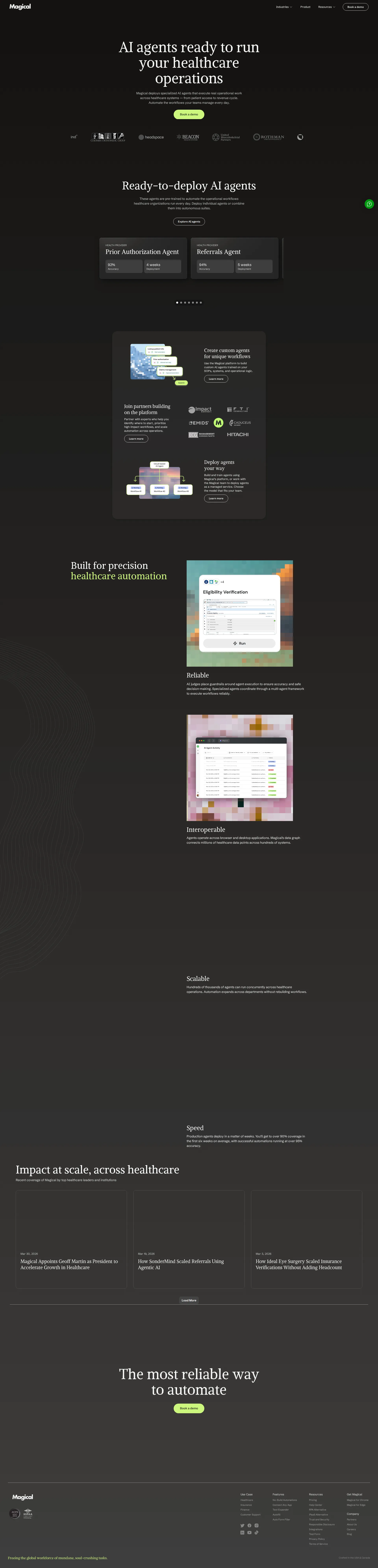 Magical pricing page screenshot