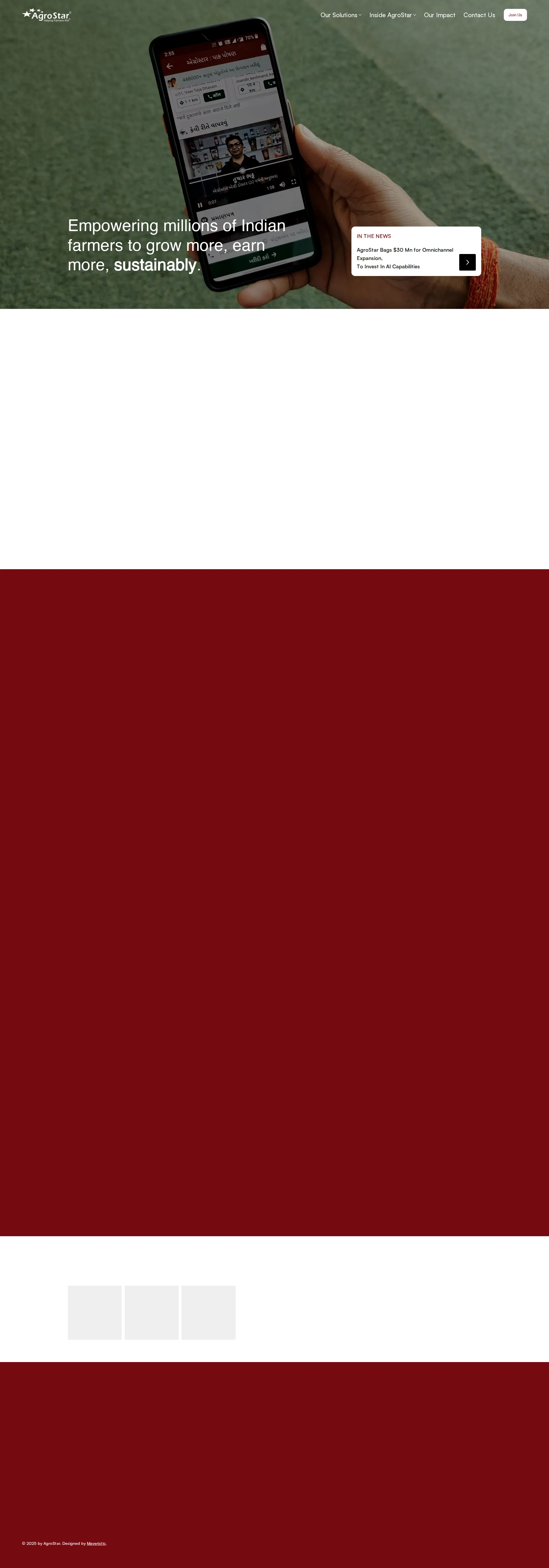 AgroStar pricing page screenshot