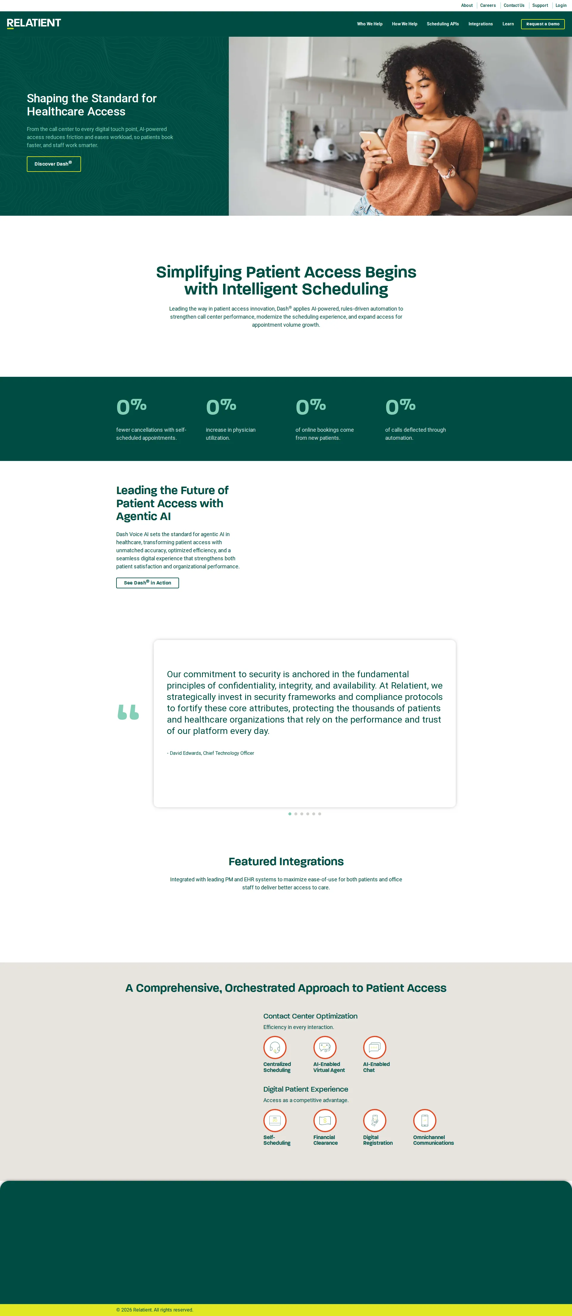 Relatient pricing page screenshot