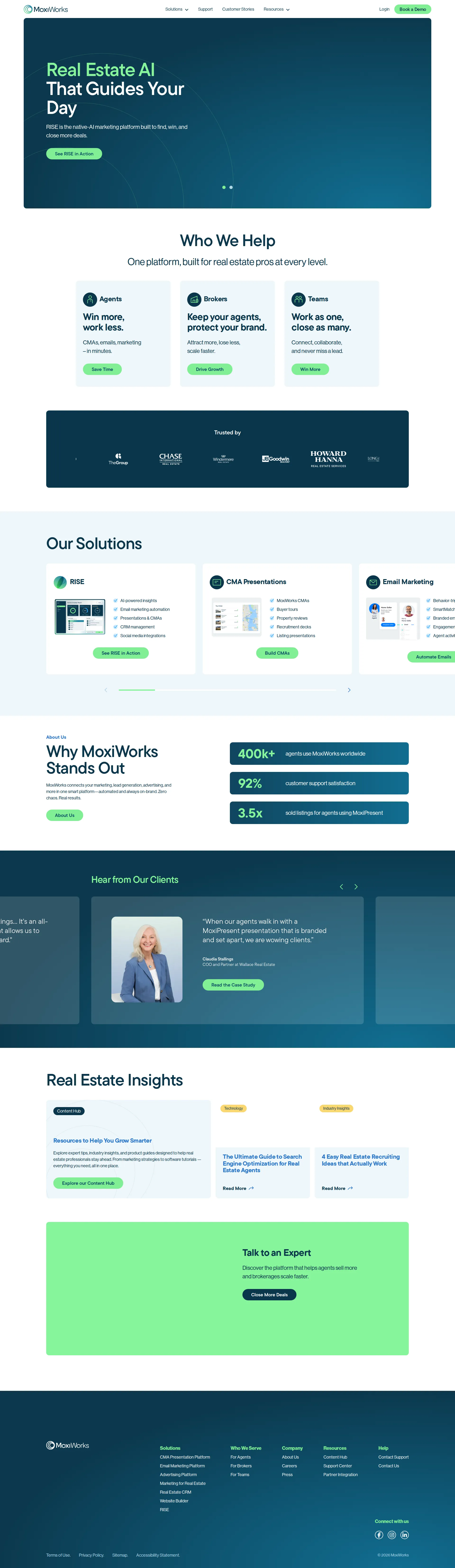 MoxiWorks pricing page screenshot