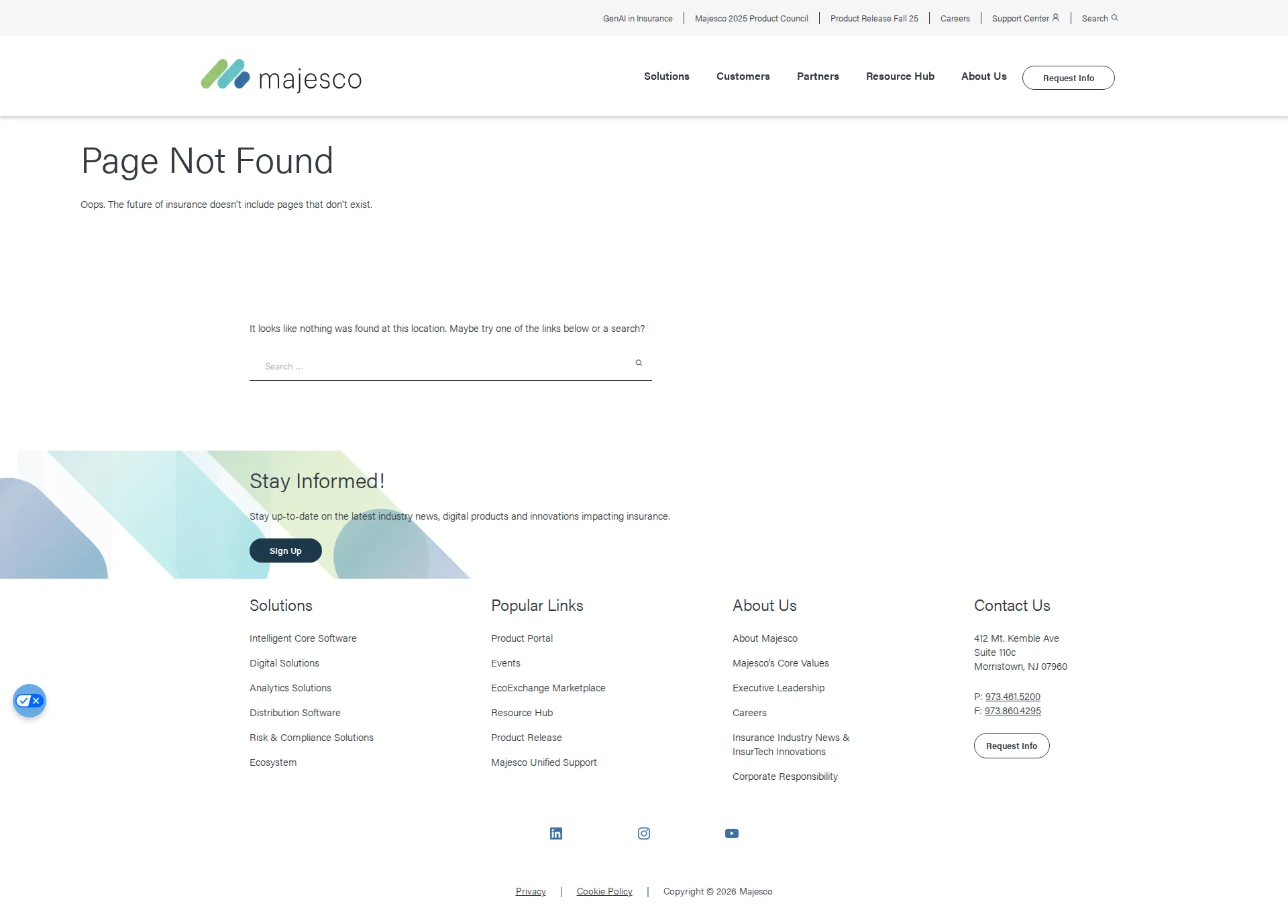 Majesco ClaimVantage pricing page screenshot