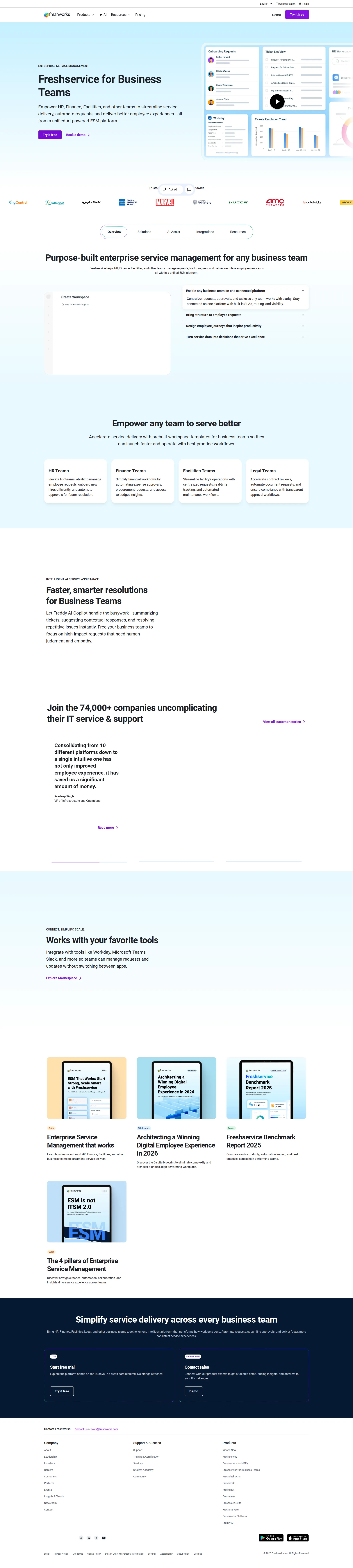 Freshteam pricing page screenshot