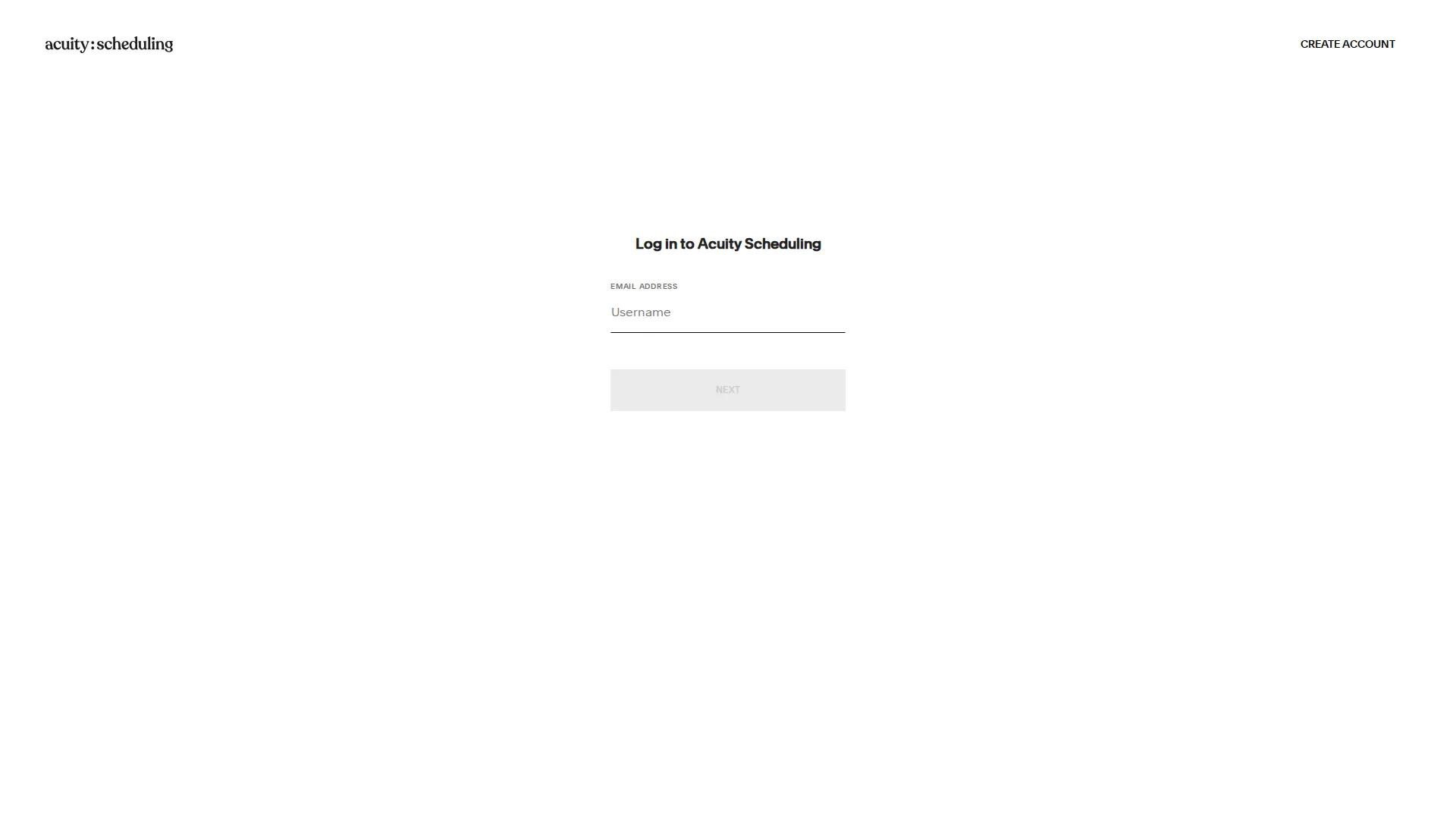 Acuity Scheduling pricing page screenshot
