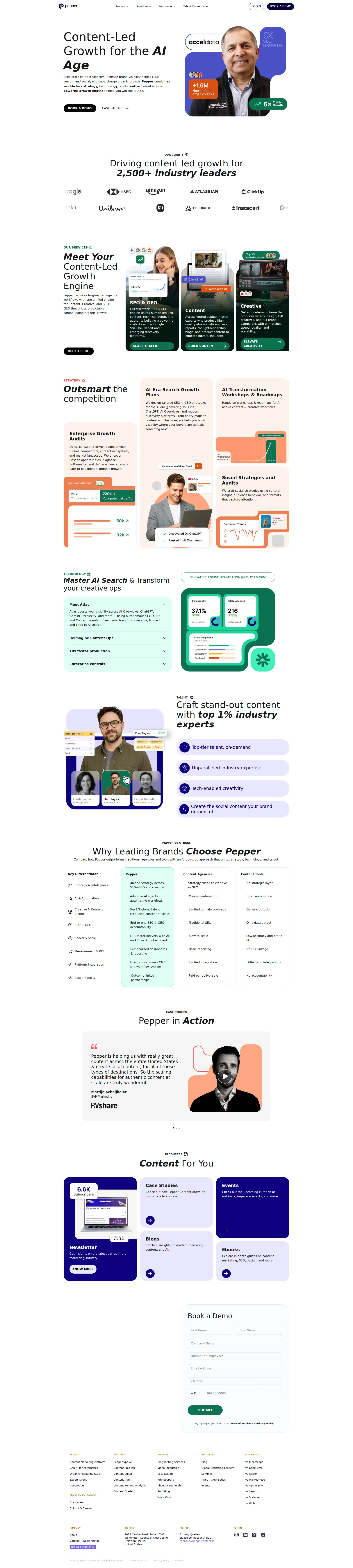 Peppertype pricing page screenshot