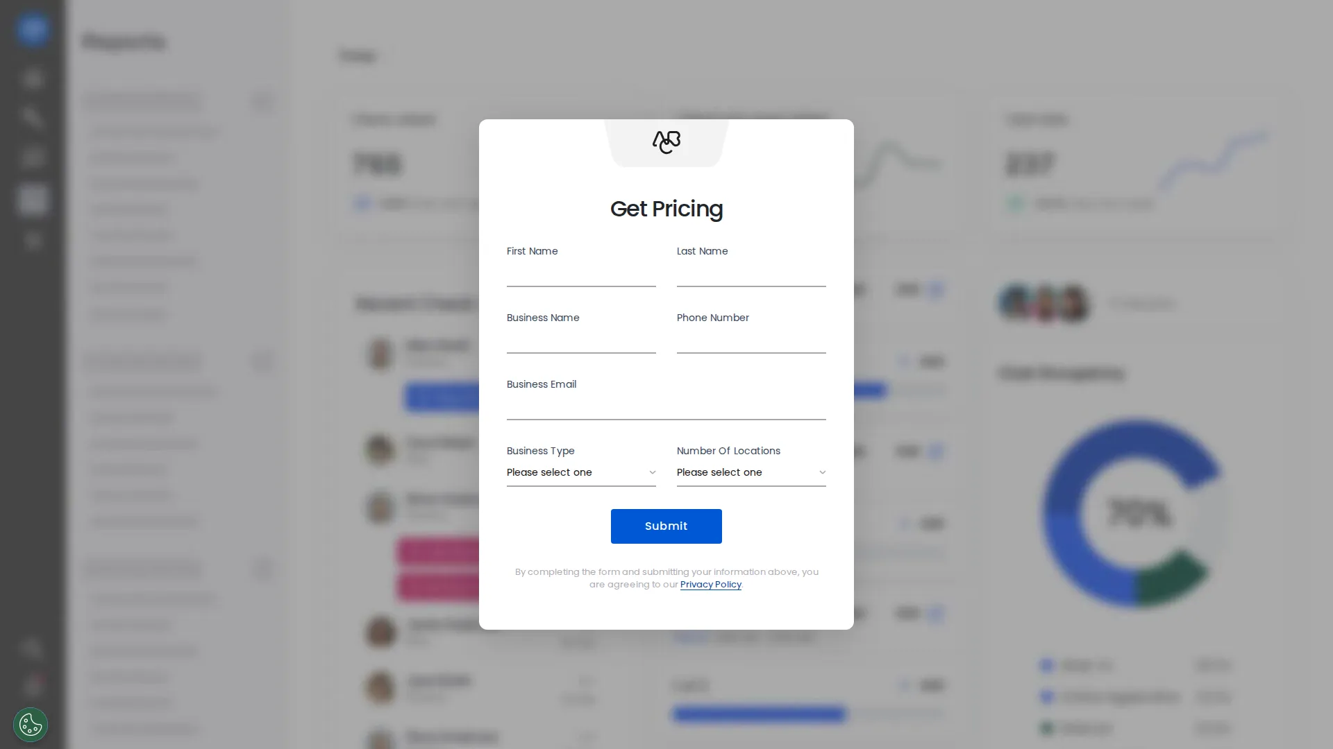 ABC Fitness pricing page screenshot