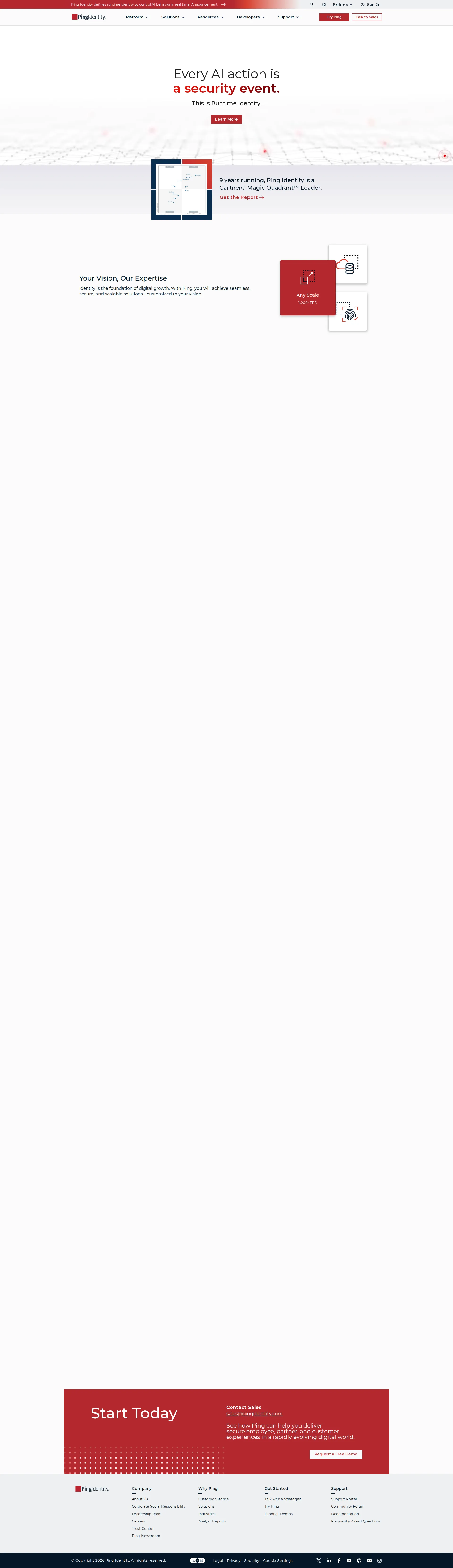 ForgeRock pricing page screenshot