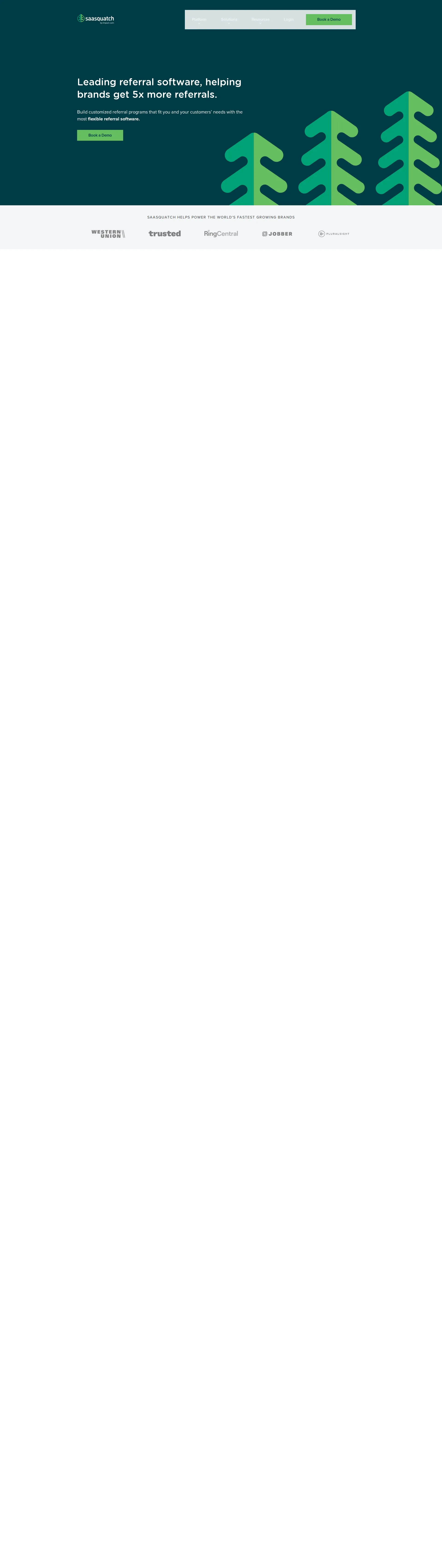 SaaSquatch pricing page screenshot