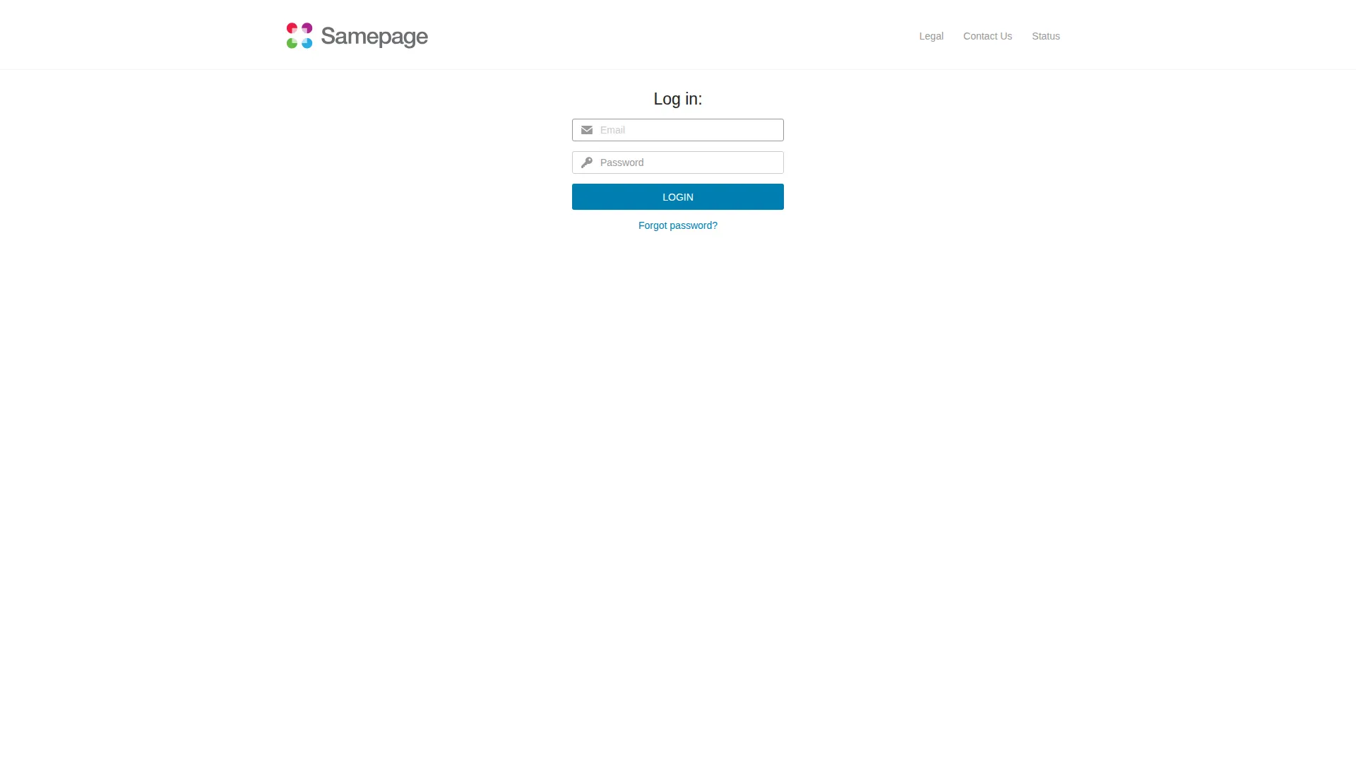 Samepage pricing page screenshot