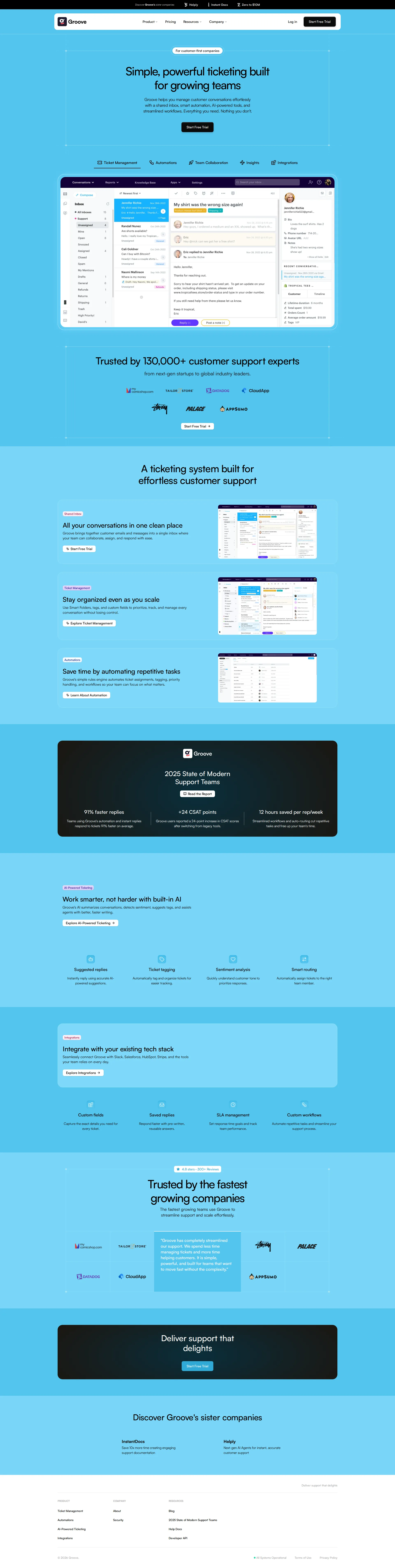 Groove pricing page screenshot