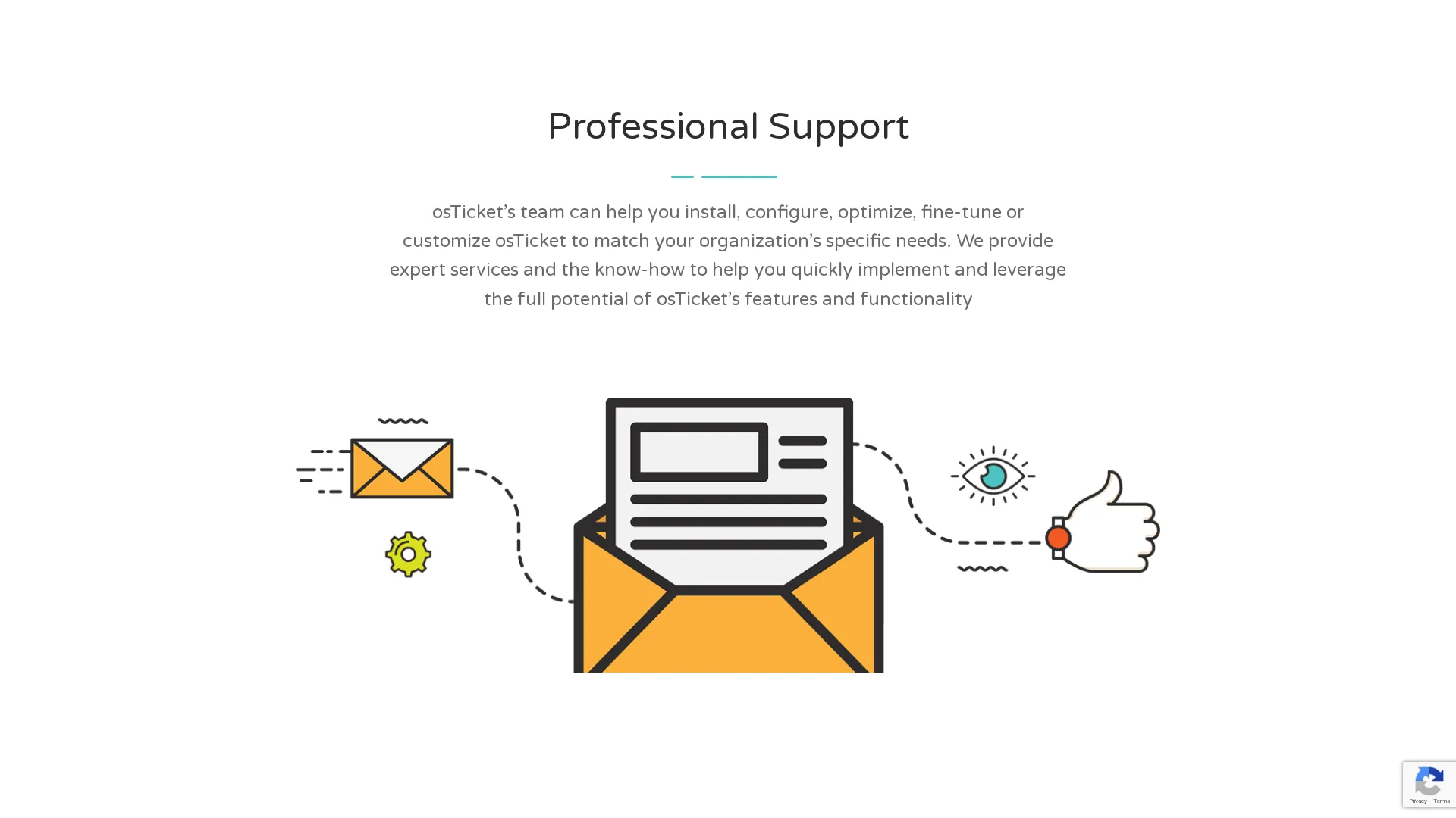 osTicket pricing page screenshot