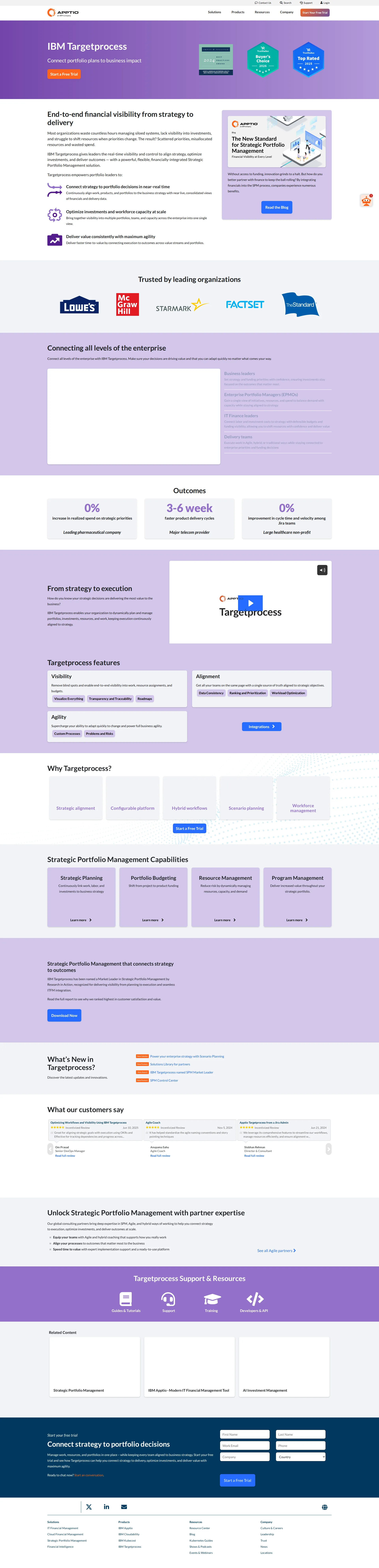 Targetprocess pricing page screenshot