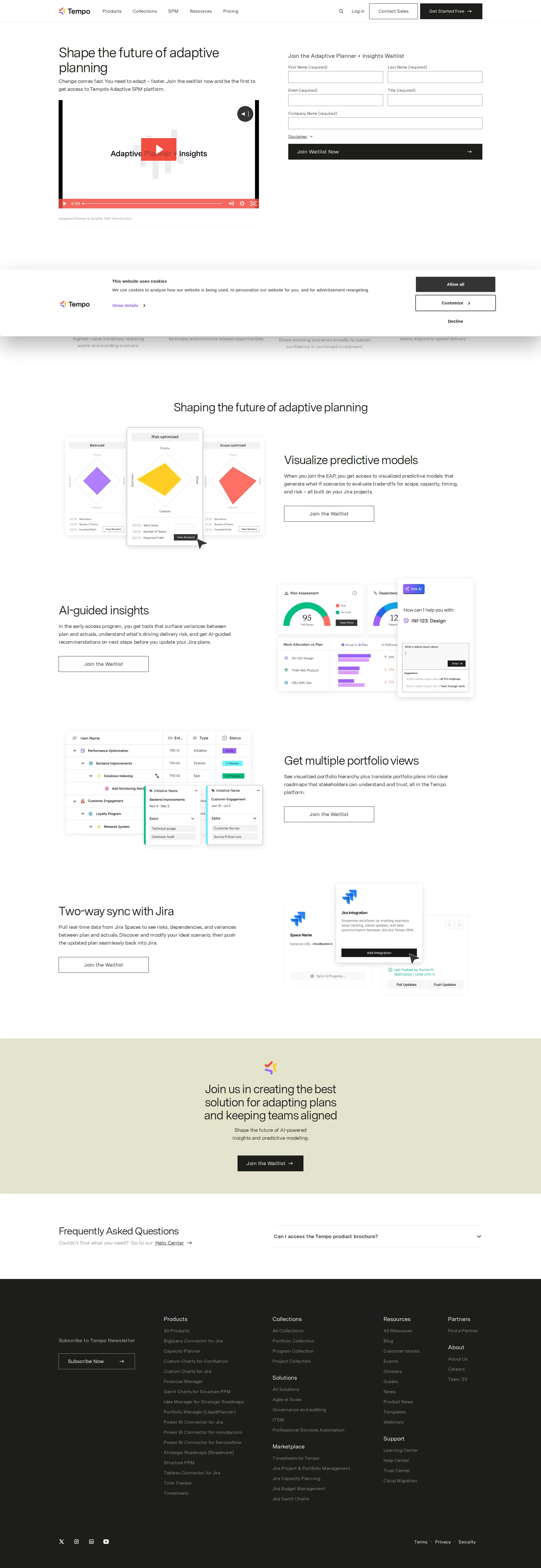 LiquidPlanner pricing page screenshot