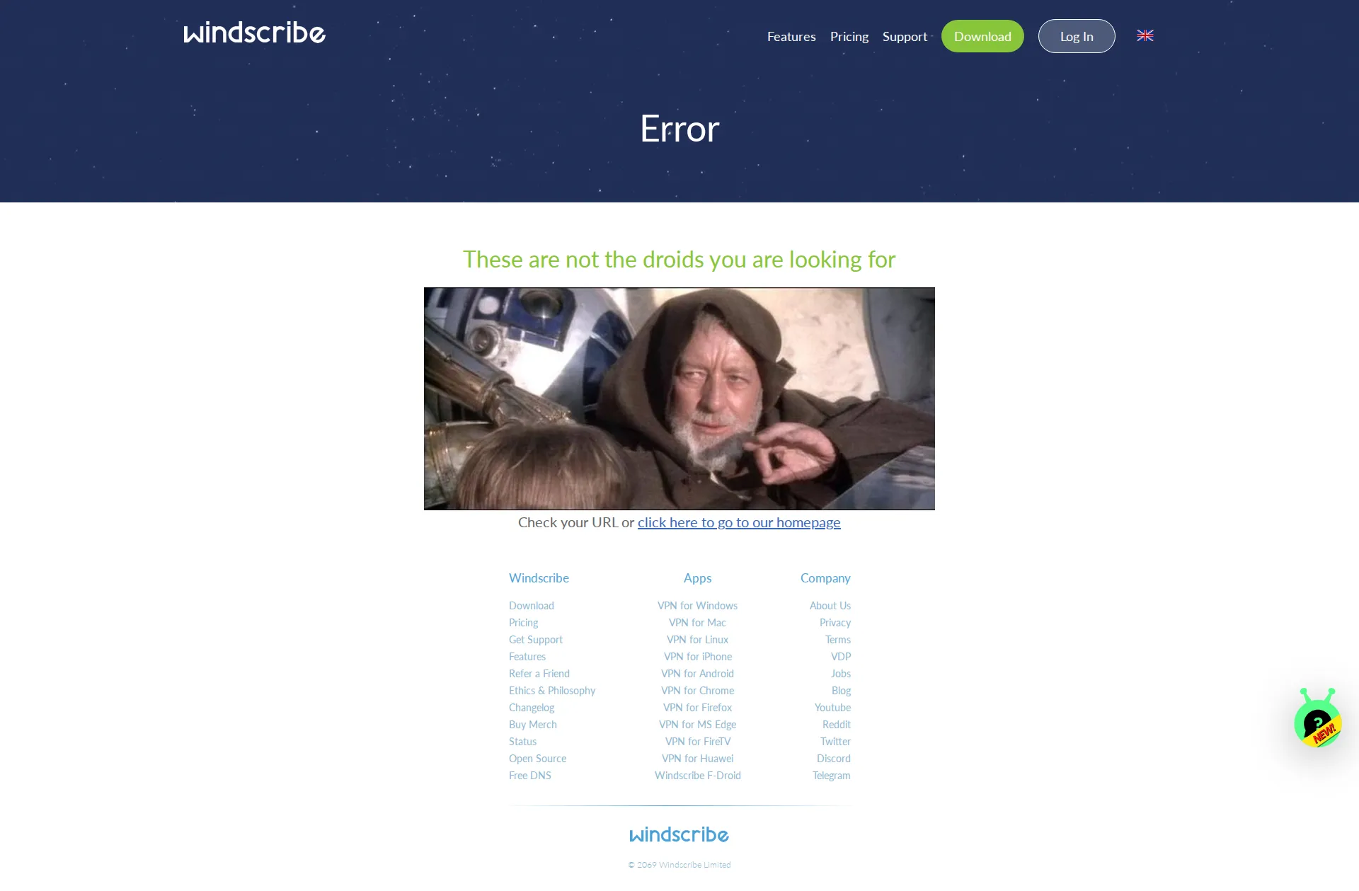Windscribe pricing page screenshot