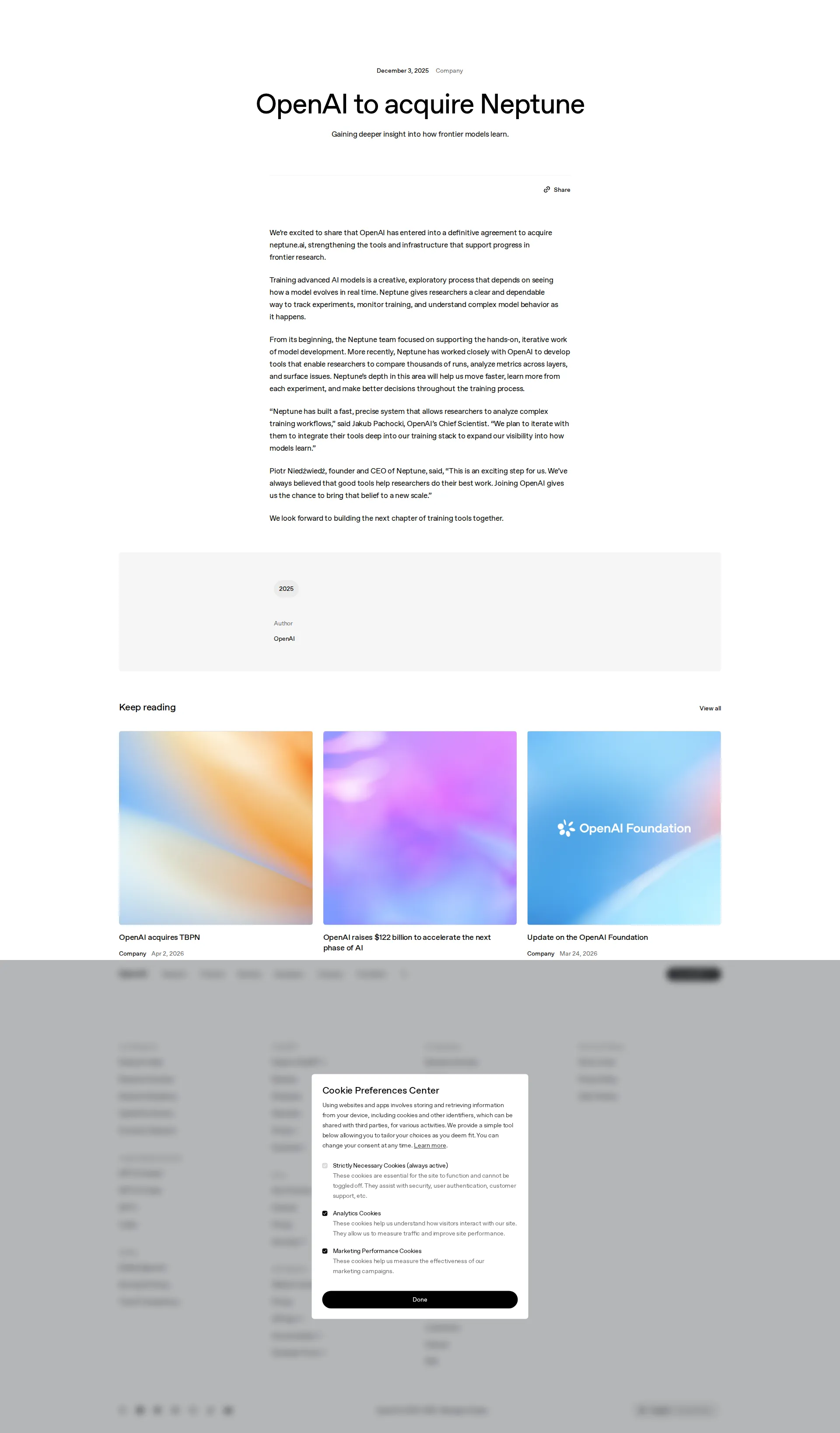 Neptune.ai pricing page screenshot