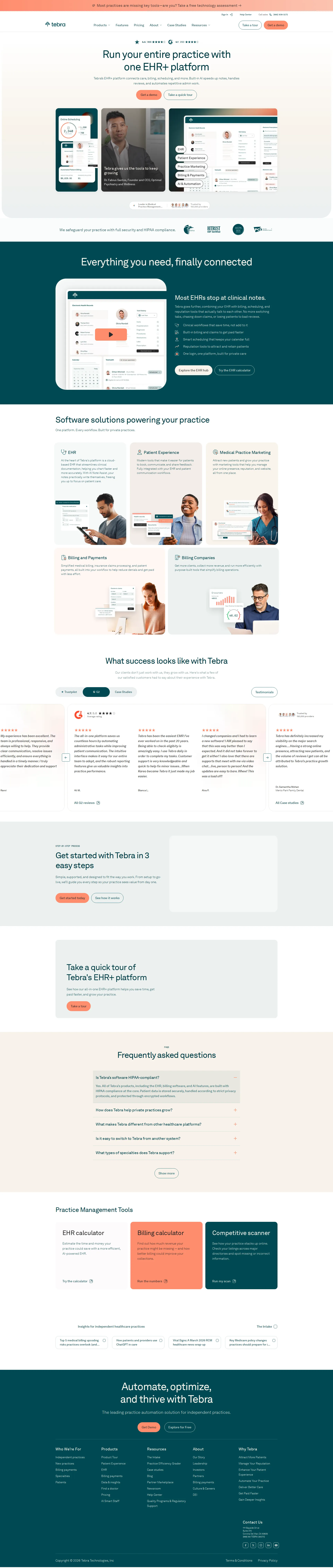 PatientPop pricing page screenshot