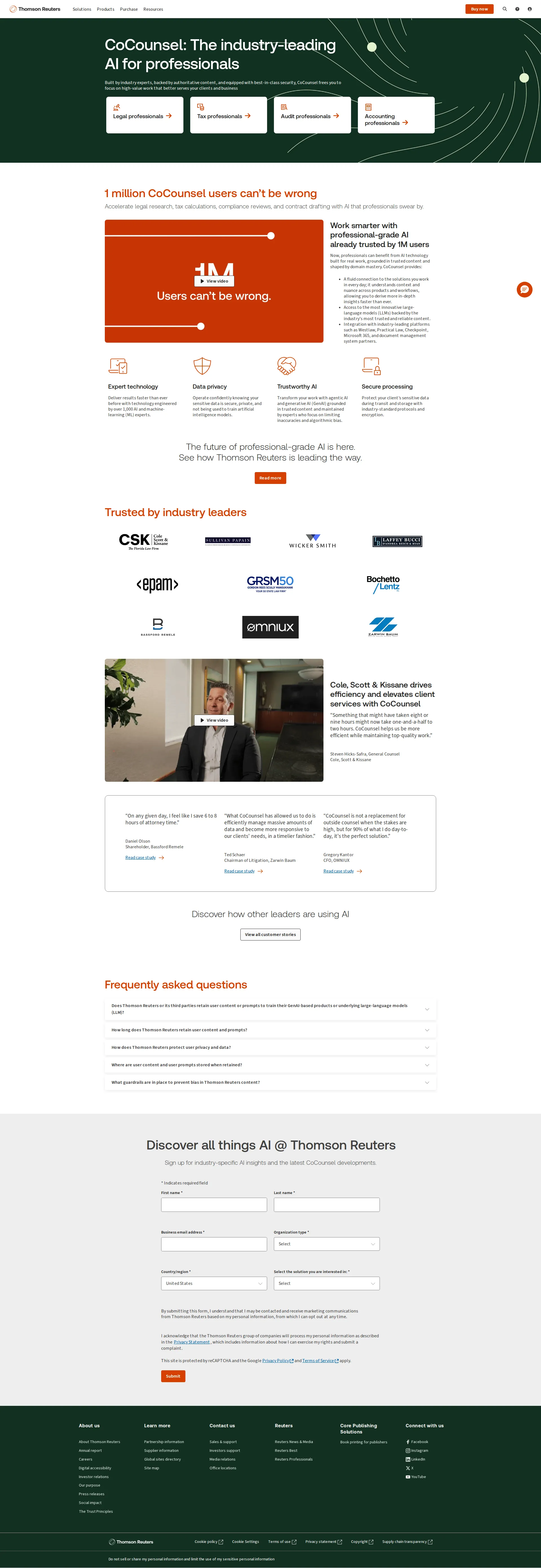Casetext pricing page screenshot