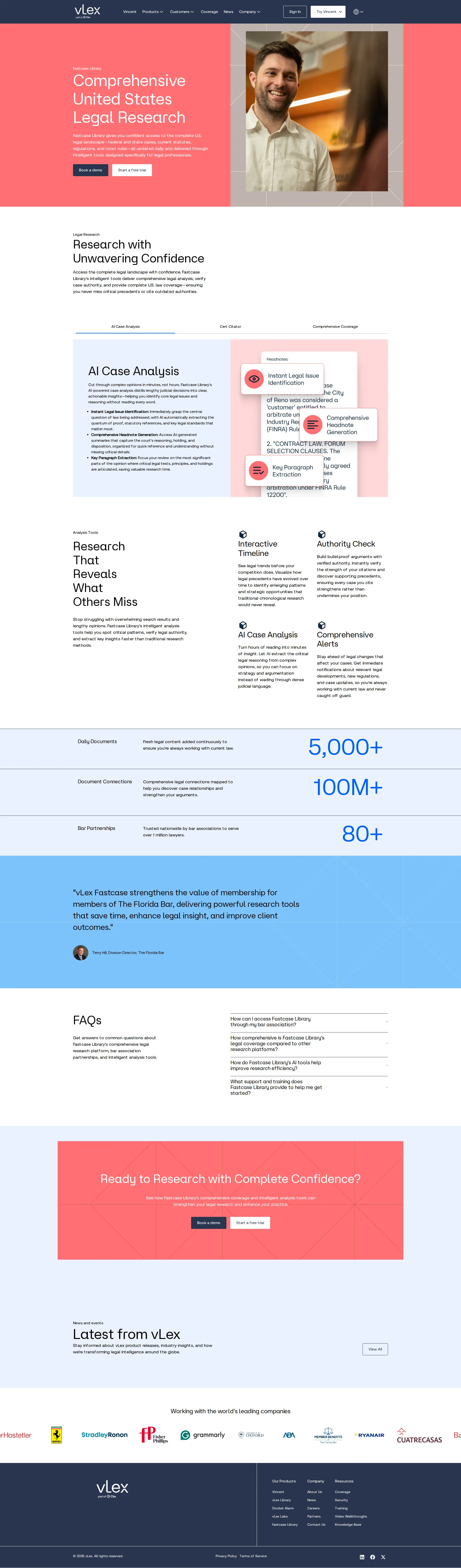 Fastcase pricing page screenshot
