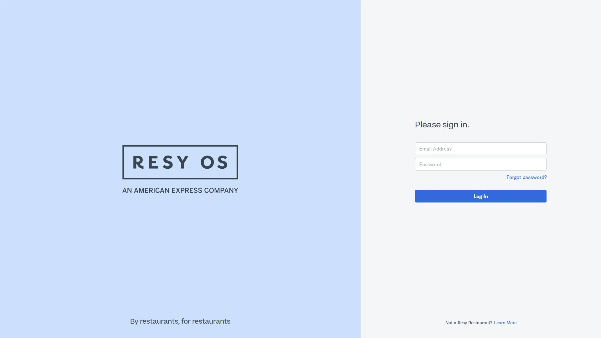 Resy OS pricing page screenshot