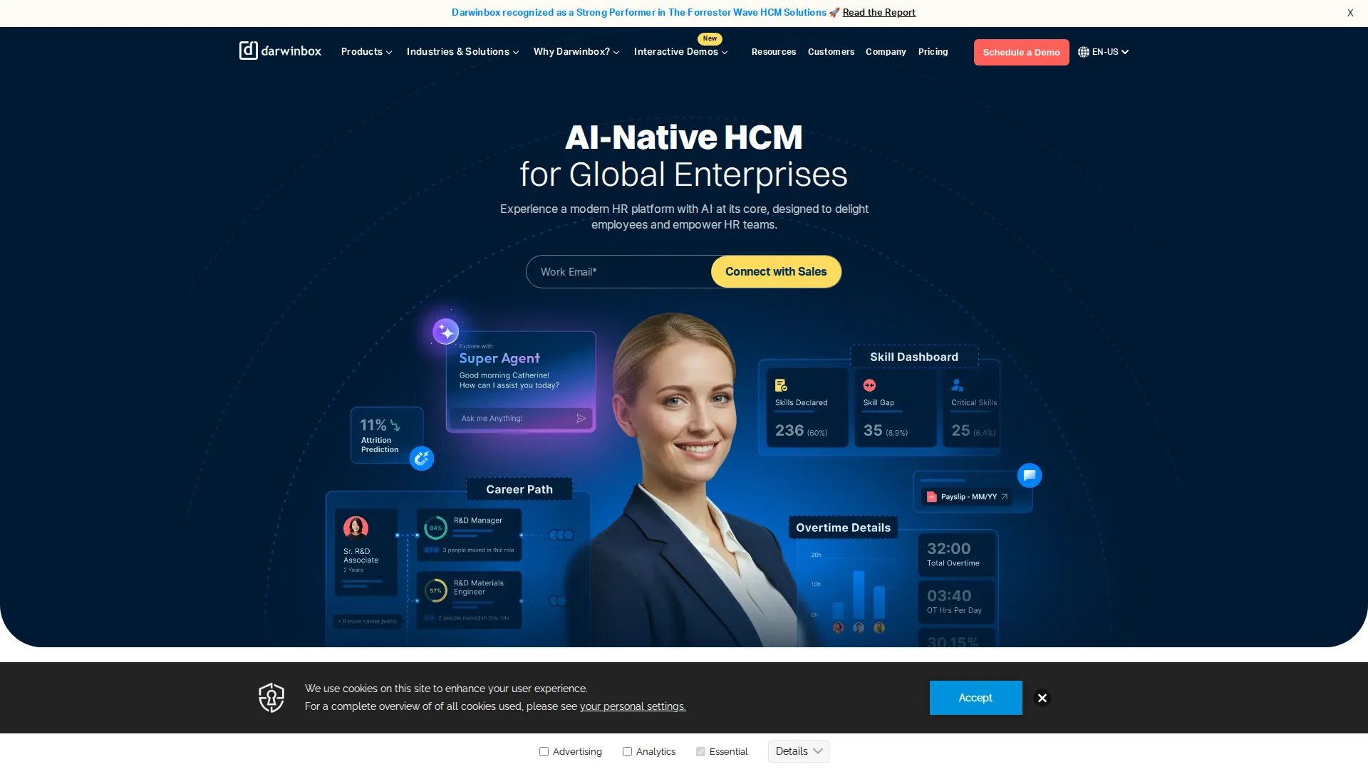 Darwinbox pricing page screenshot
